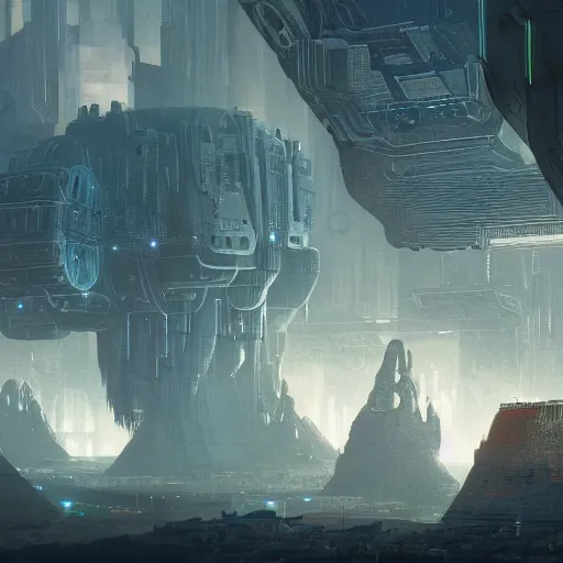 Image similar to the cybernetic asteroid city, technological phenomenon, by zdzisław beksinski, greg rutkowski, and j. g. quintel, futurecore, 5 mm hyperdetailed digital art by jan urschel and neil blevins and tony diterlizzi, and cyberpunk