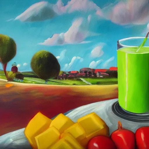 Image similar to juice world as a painting 4K detail