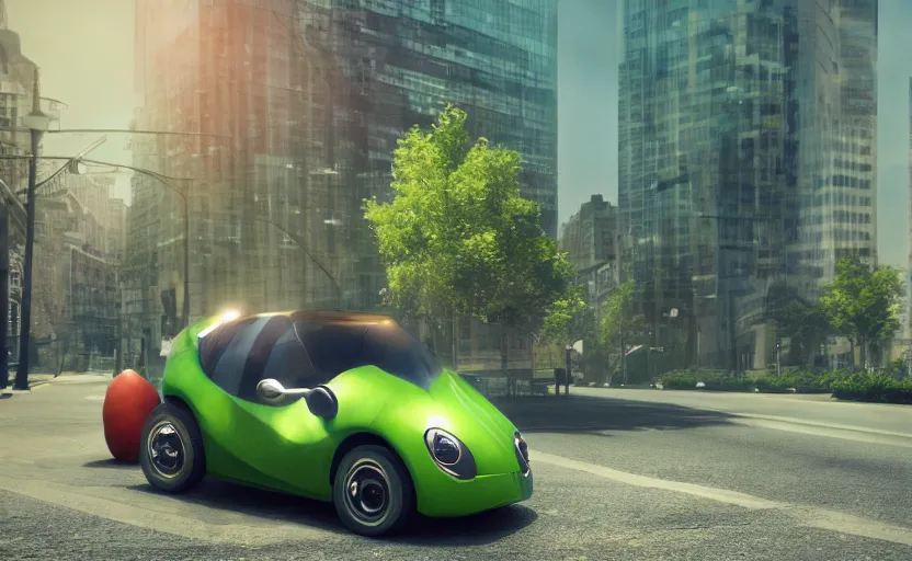 Prompt: a avocado car, hyperrealistic, concept art, octane render, unreal engine 5, trending on artstation, high quality, highly detailed, 8 k hdr, product photo, centered, ny background, soft lighting, path traced, low contrast, high coherence, symmetrical