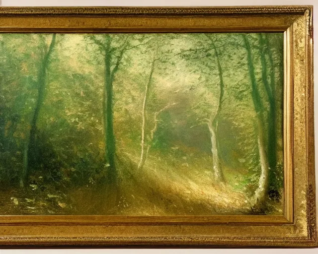 Prompt: an oil painting of michael mcintyre in a forest, intricate, elegant, highly detailed, turner