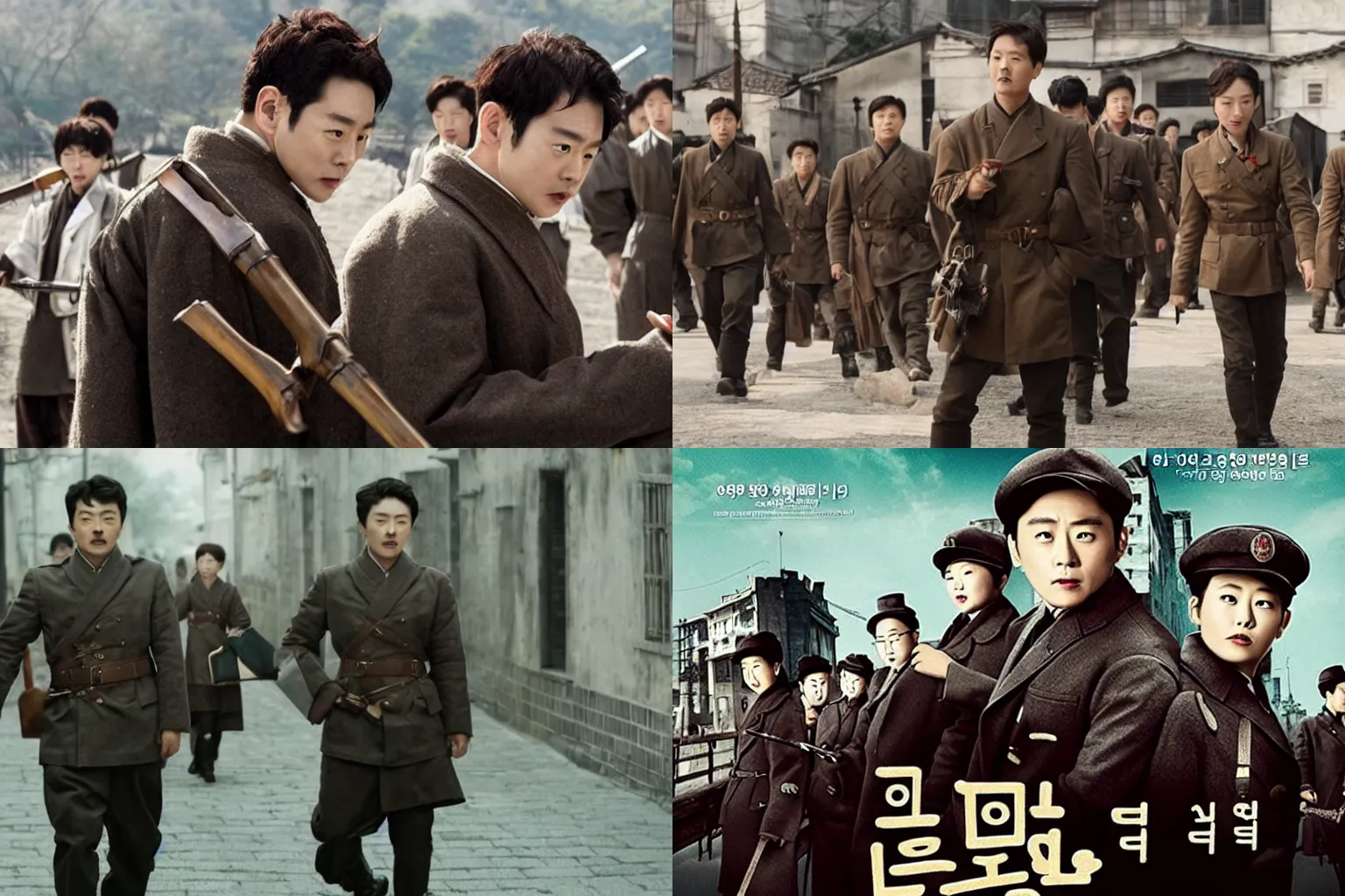 Prompt: korean film still from korean adaptation of inglourious basterds