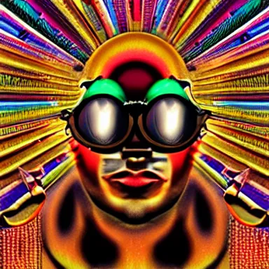 Image similar to portrait of a uncanny artist by Chor Boogie and Salvador Dali collaboration, digital art, mix of aesthetics, close up, high details