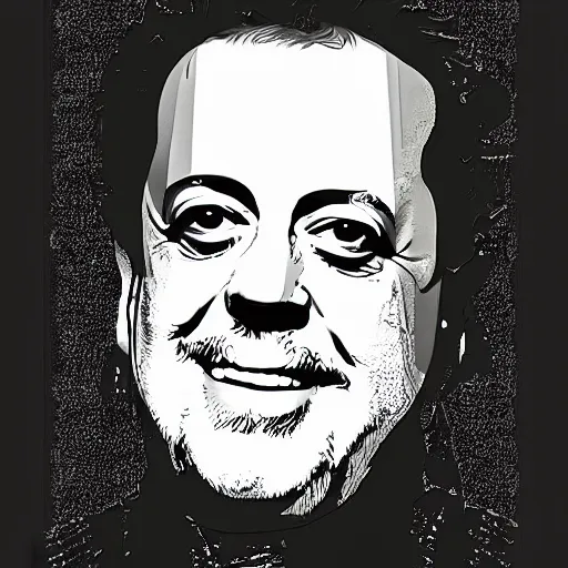 Image similar to billy joel digital art