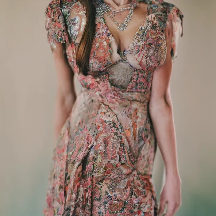 Image similar to portrait of Angie Griffin wearing kebaya Bali, by Charlotte Grimm, natural light, detailed face, CANON Eos C300, ƒ1.8, 35mm, 8K, medium-format print