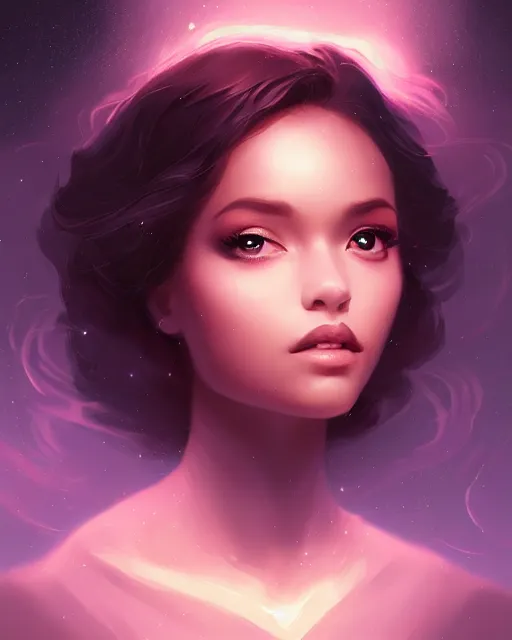 Prompt: black rose beauty portrait, night, celestial aura of light, artgerm, wlop, sylvain sarrailh, photorealism, artstation