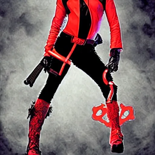 Image similar to Tom Cruise as Harley Quinn