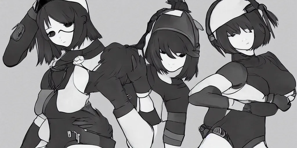 Prompt: lo-fi hip hop study mix parody with 2b from Nier Automata, by Studio Ghibli, highly detailed