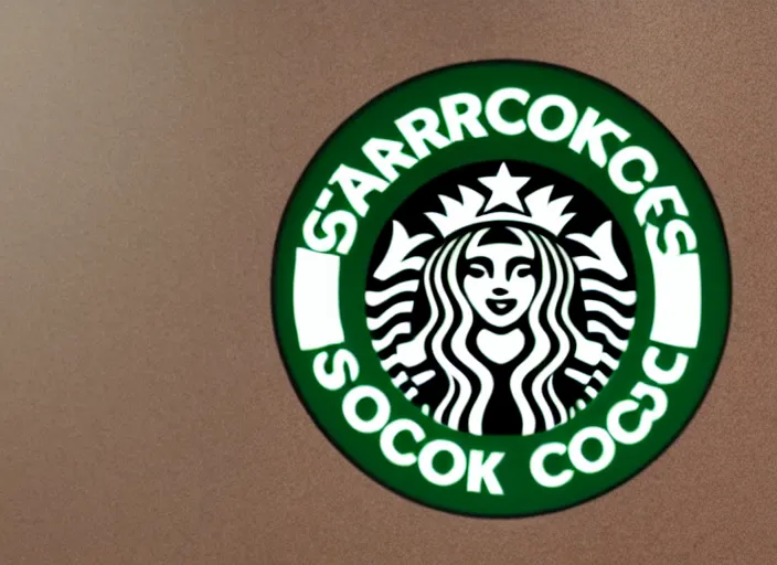 Image similar to starbuck logo with a dirty dog, a disgusted look