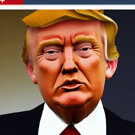 Prompt: low-poly trump