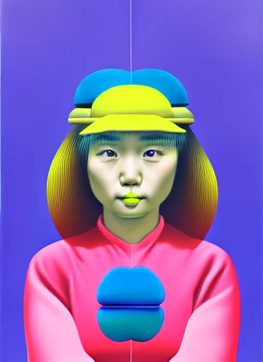 Image similar to cute girl by shusei nagaoka, kaws, david rudnick, airbrush on canvas, pastell colours, cell shaded, 8 k