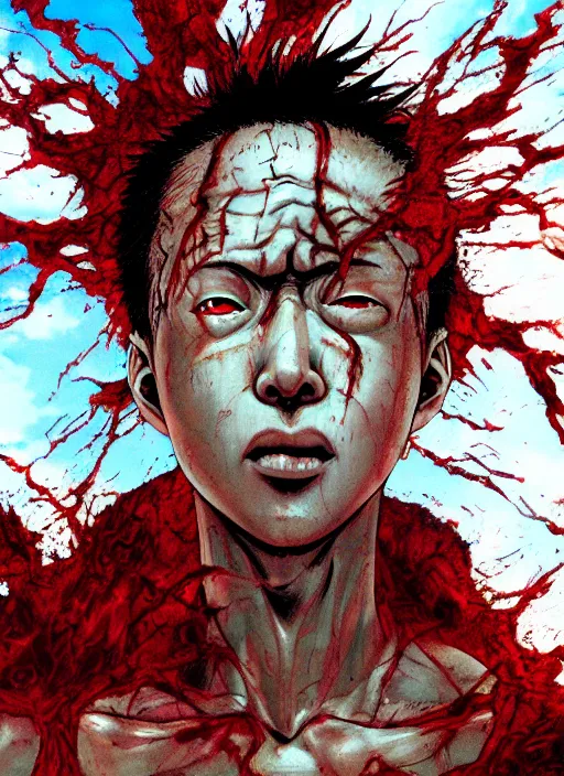 Prompt: Hyperrealistic photograph of Tetsuo from the manga Akira, hyper detailled, 4k