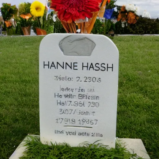 Image similar to r. i. p anne hash