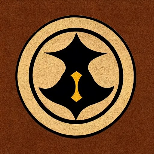Image similar to tonalist woodcut of vampire clan symbol, corporate logo, icon, rondel