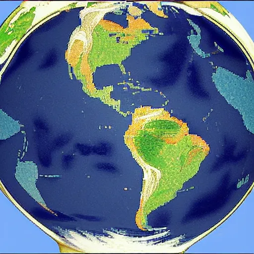 Image similar to the earth but it’s in a shape of a pig and continents are spread throughout it