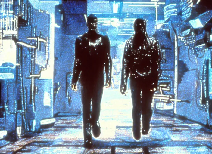 Image similar to scene from the critically - acclaimed 1 9 8 5 science fiction film neuromancer