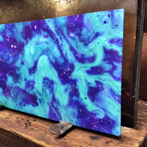 Prompt: nebula marble