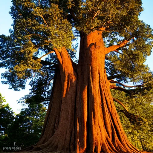 Image similar to the biggest tree, golden hour