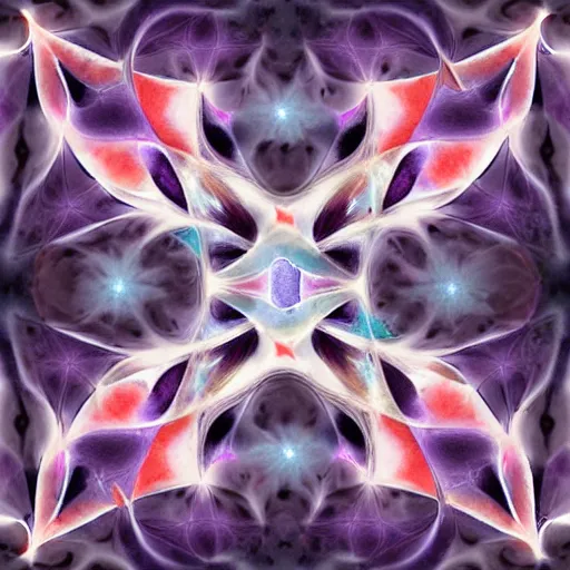Prompt: Fractal Artwork in the style of Missy Gainer, deviantart, created in watercolor