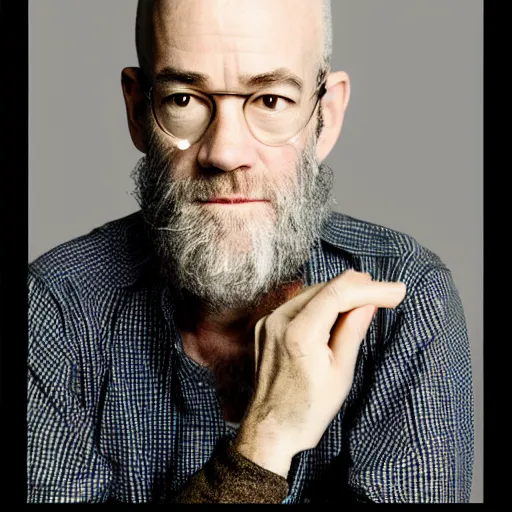 Prompt: michael stipe in a jar of honey