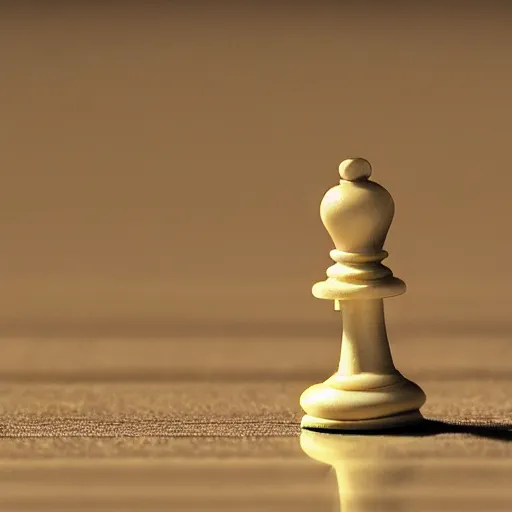 Prompt: a chess pawn contemplating the meaning of life, micro photography, highly detailed, 4 k, close up