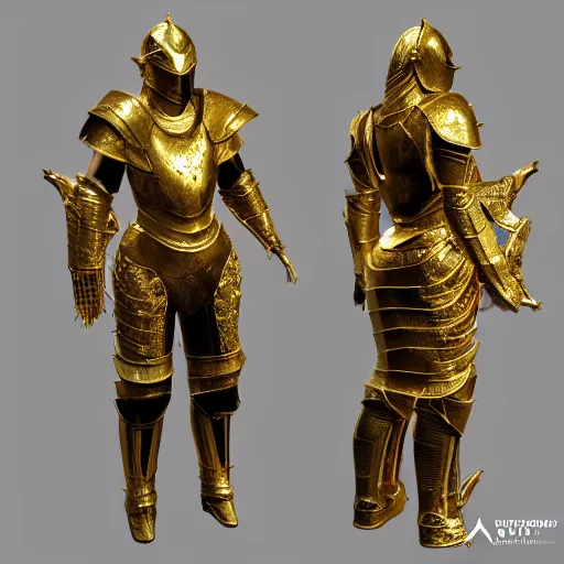 Image similar to hyperrealistic dslr film still of gold plate armor, in skyrim, stunning 8 k octane comprehensive 3 d render, inspired by istvan sandorfi & greg rutkowski & unreal engine, perfect symmetry, dim volumetric cinematic lighting, extremely hyper - detailed, extremely lifelike attributes & lifelike texture, intricate, masterpiece, artstation, stunning