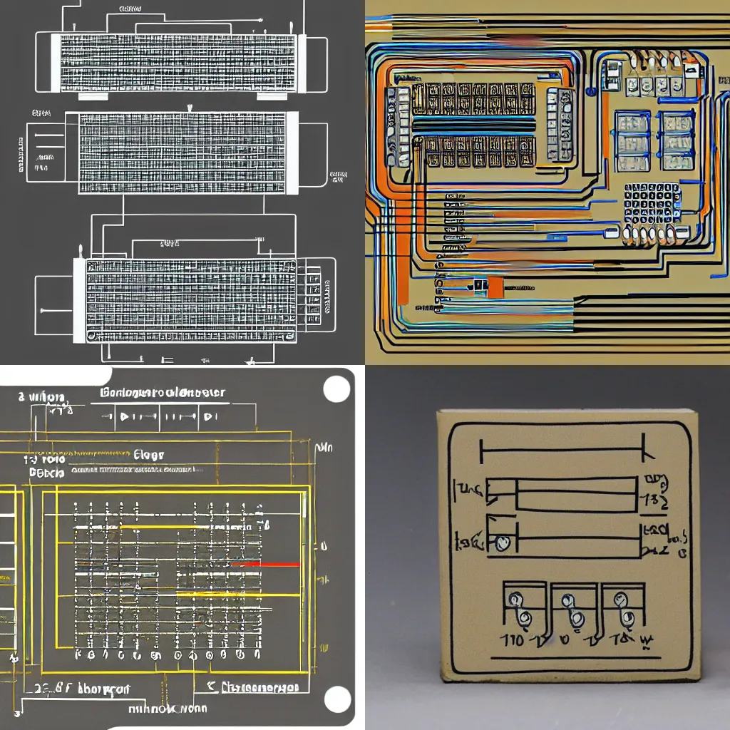 Prompt: buck boost converter cave painting schematic diagram