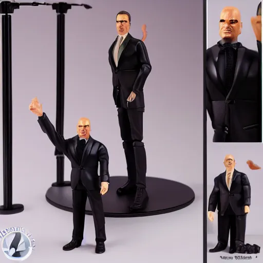 Prompt: CEO action figure, highly detailed, studio lighting