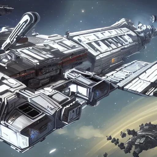 Colossal space station in the style of Star Citizen, | Stable Diffusion ...