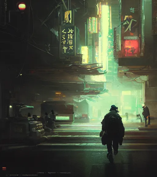 Image similar to futur tokyo night ganster, craig mullins, steven belledin, digital painting, sharp focus, octane render, 8 k, hyper detailed.