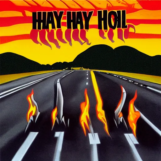 Image similar to highway to hell