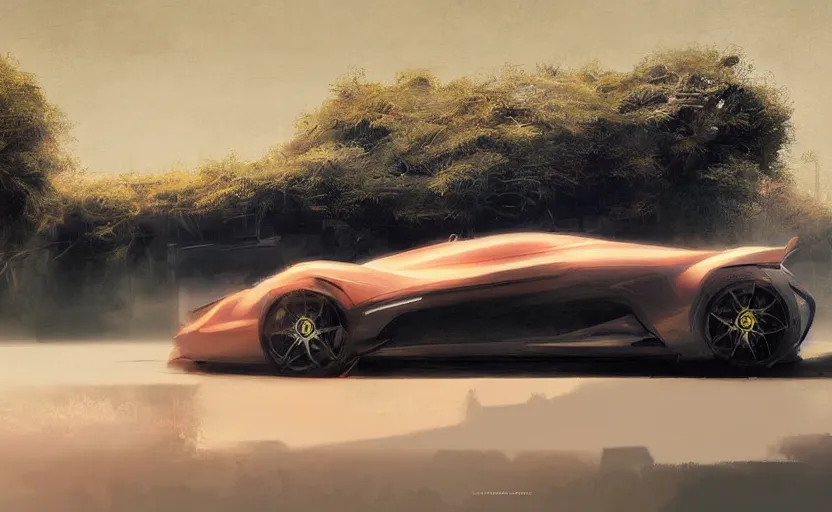 Prompt: concept car by ferrari, digital art, ultra realistic, ultra detailed, art by greg rutkowski