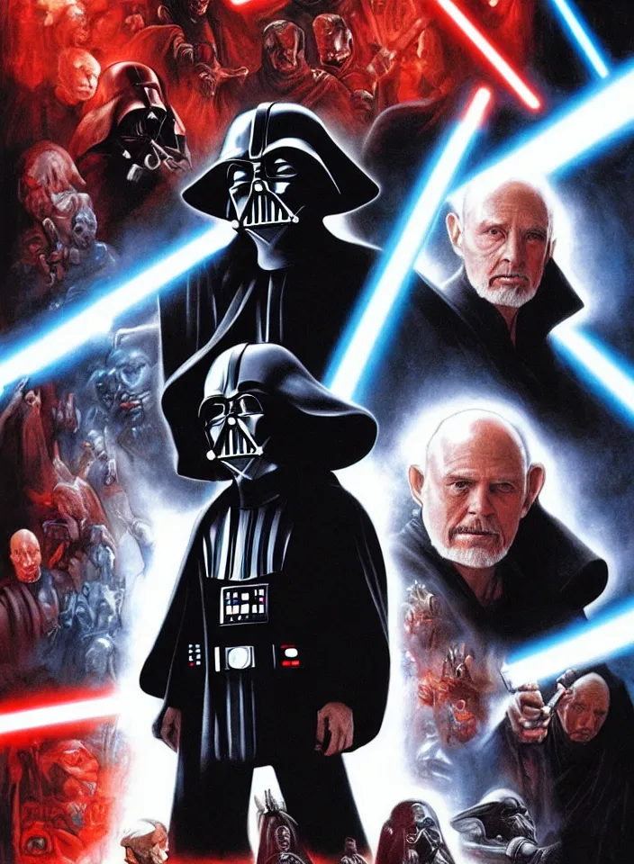 Image similar to the tragedy of darth plagueis the wise : a star wars story movie poster by drew struzan