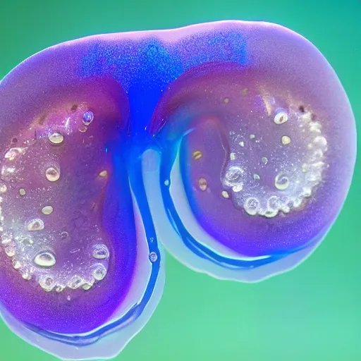 Prompt: iridiscent squid embryo nikon microphotography winner