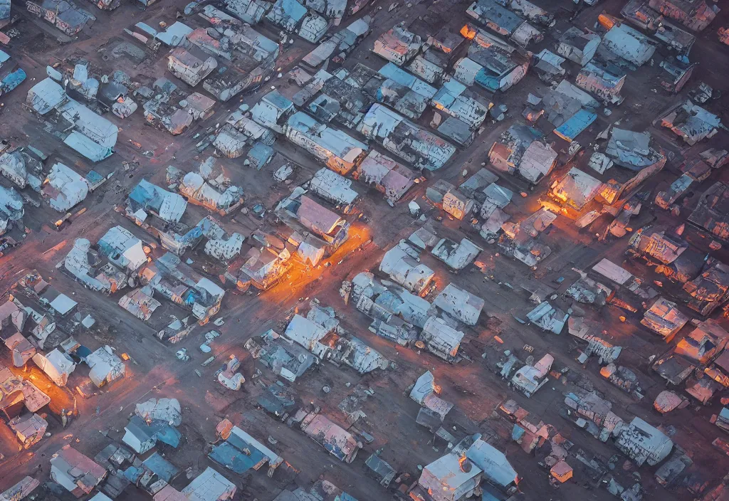 Image similar to accidentally wes anderson award - winning street photograph of a cosmic lunar norilsk russian city on moon, art by greg rutkowsky, trending on artstation, cinematic lighting, filmic grain, golden hour, detailed, 4 k