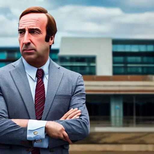 Image similar to super high quality saul goodman, realistic photorealistic high-resolution saul Goodman, very saul goodman, high def, saul, saul Goodman, better call saul, better call saul Goodman, 8k, 4k, professional, depth of field, sigma art 85mm f1.4, large sensor dslr, professional photo, saul goodman, very very saul goodman