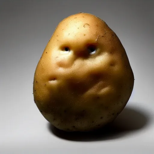 Image similar to a potato that looks like elon musk