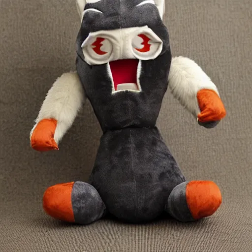 Image similar to cute fumo plush of the creature who can turn into a werewolf