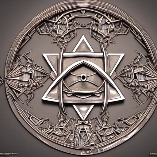 Image similar to intricate and detailed arcane symbol, artstation, 4 k