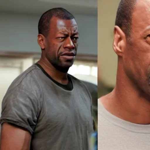 Prompt: Carl Johnson from gta in the TV show breaking bad