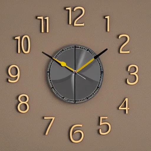 Image similar to close up of high quality wall clock, ultra realistic, 4k,