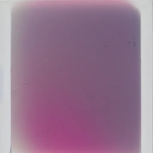 Prompt: a pink ghostly shadow on a plain white wall, polaroid photo,