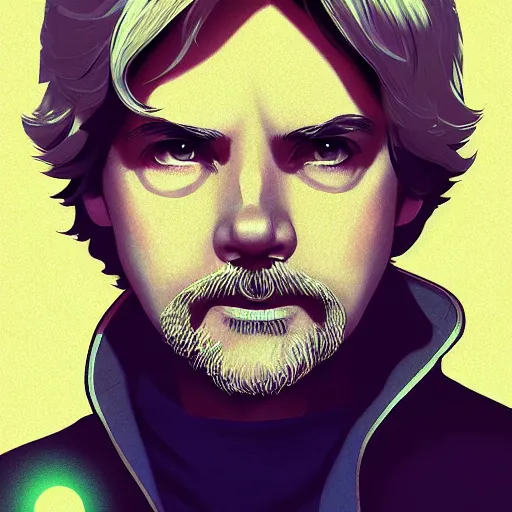 Prompt: George Lucas as Luke Skywalker, ambient lighting, 4k, anime key visual, lois van baarle, ilya kuvshinov, rossdraws, artstation