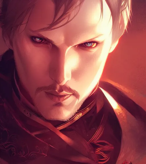 Image similar to ( anders from dragon age ) ultra detailed, intricate, dynamic lighting, digital art, anime, digital painting, art station, wlop, sharp focus, illustration, art by artgerm and greg rutkowski and alphonse mucha