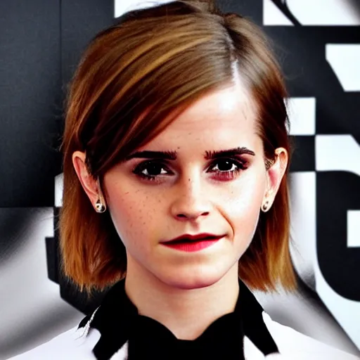 Image similar to reptilian emma watson