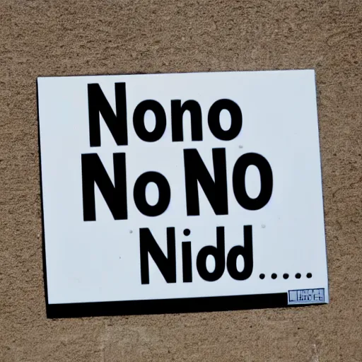 Image similar to sign saying no friends. in the style of no smoke sign.