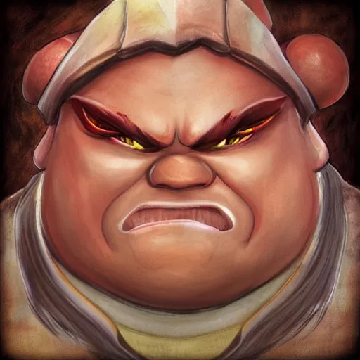 Prompt: pudge from dota 2, detailed
