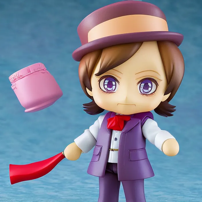 Image similar to Willy Wonka, An anime Nendoroid of [Character Here], figurine, detailed product photo