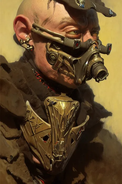 Prompt: sid wilson portrait dnd, painting by gaston bussiere, craig mullins, greg rutkowski, yoji shinkawa