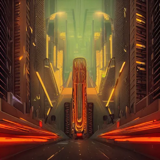 Image similar to Technological Anguish, wetcore, cyberpunk, Art-deco, digital art