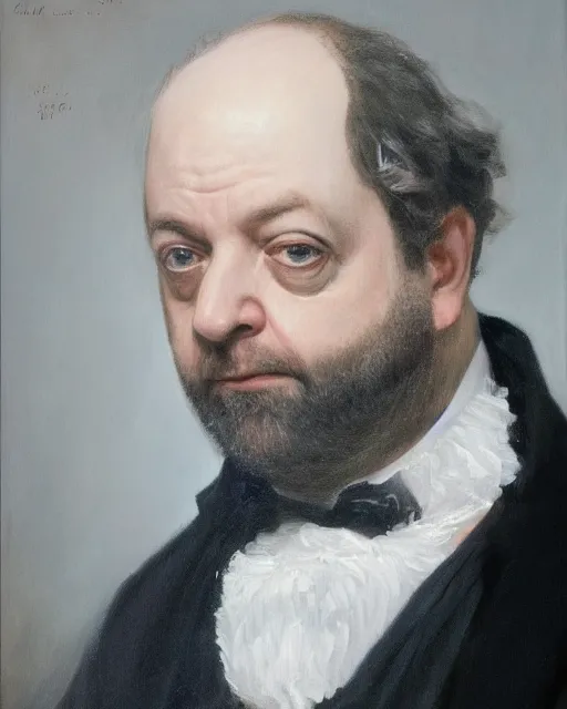 Image similar to upper body portrait of paul giamatti! as united states president martin van buren, paul giamatti, official portrait, oil on canvas by anton otto fischer, trending on artstation